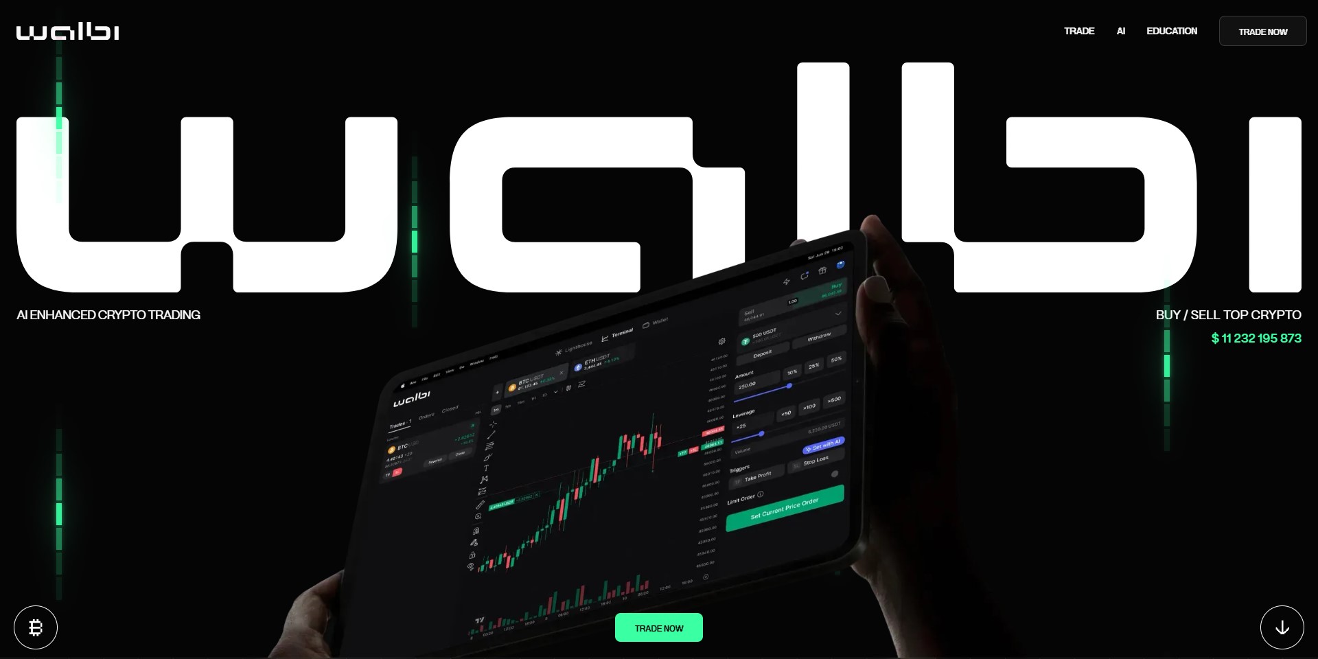 Walbi AI trading - Nền tảng giao dịch tiền điện tử tích hợp công nghệ AI giúp tối ưu hóa quyết định giao dịch và tăng lợi nhuận